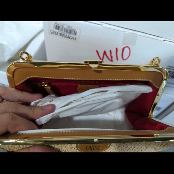 MUST SELL - NIB/NWT! Mark Cross Susanna Raffia Shoulder Bag - MSRP $2200 - Picture 11 of 13